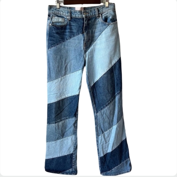 Revice Denim Patchwork High Waist Straight Leg Jeans Size 24 | Y2K Vintage Style - Picture 9 of 15